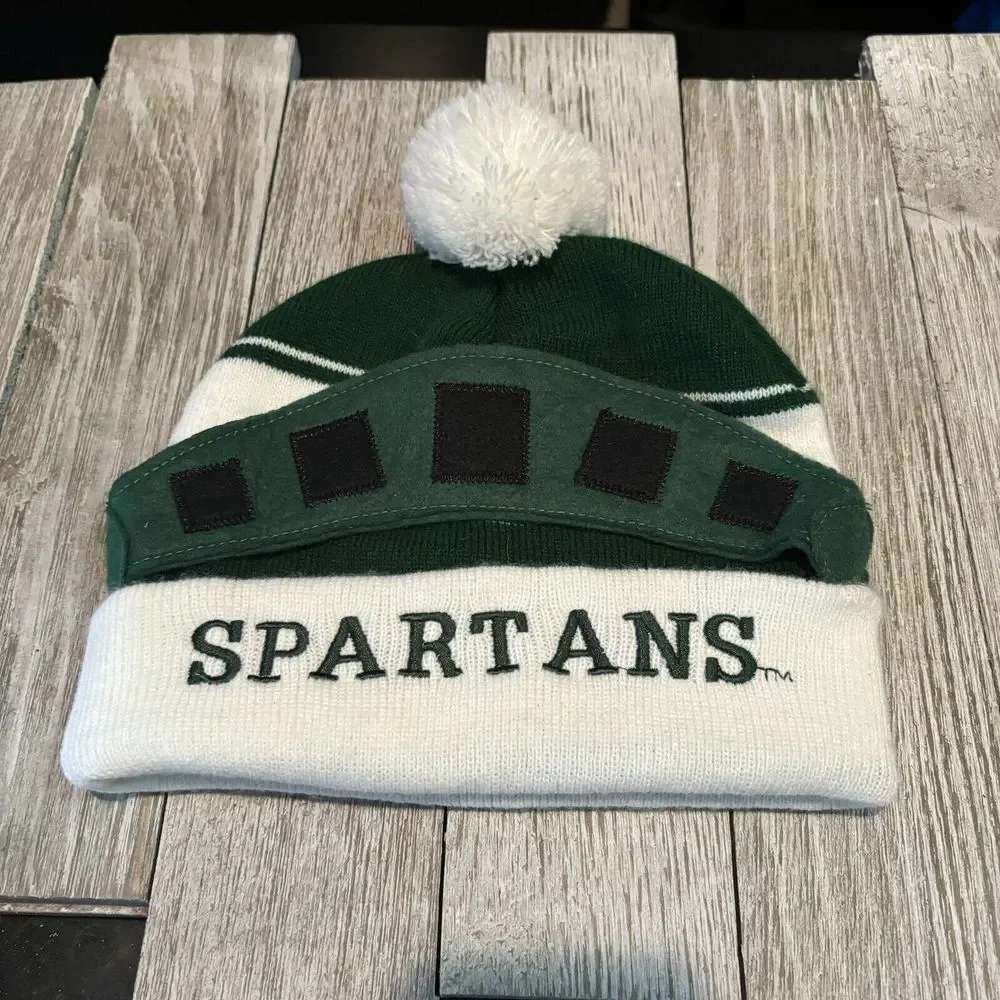 Zoozatz Michigan State Spartans Sparty  Winter Hat Cap Toboggan One Size 